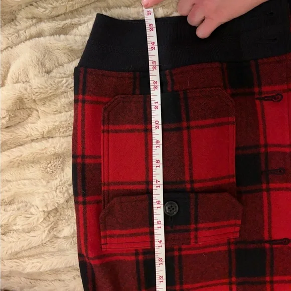 NWOT Filson Red and Black Plaid Bomber Jacket